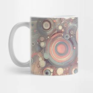 Abstract Melancholic Pastel Circle Art (C) Mug